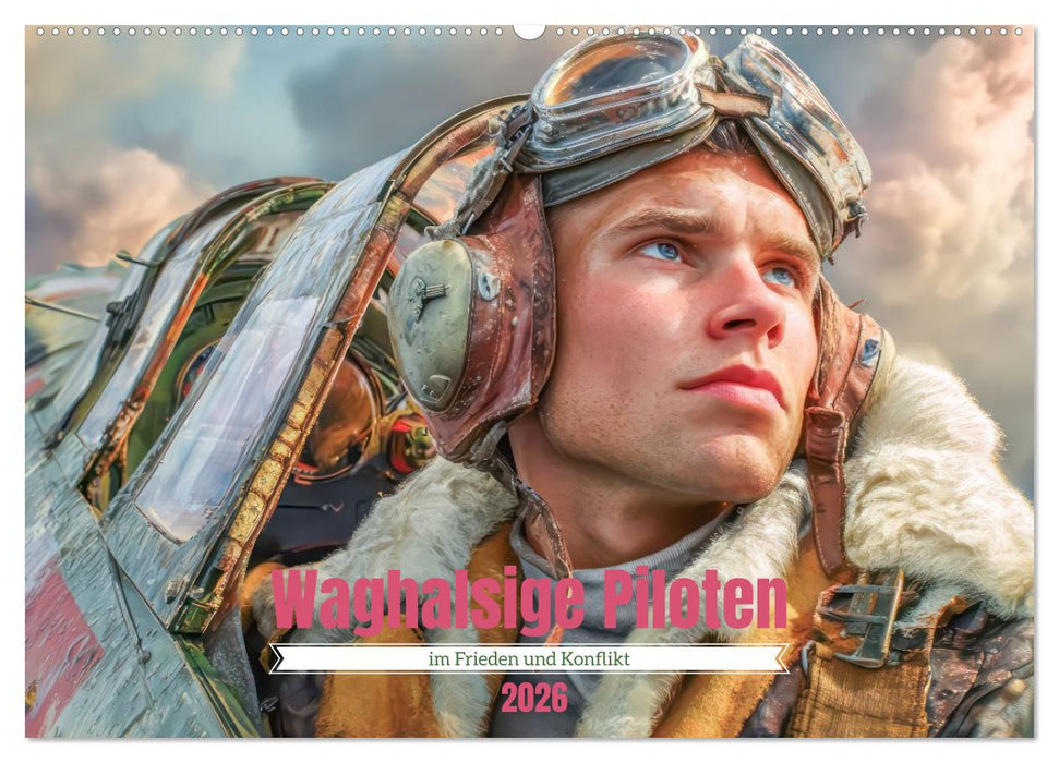Waghalsige Piloten - im Frieden und Konflikt (CALVENDO Wandkalender 2026)