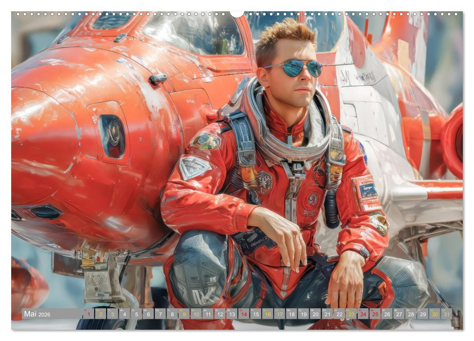 Waghalsige Piloten - im Frieden und Konflikt (CALVENDO Wandkalender 2026)