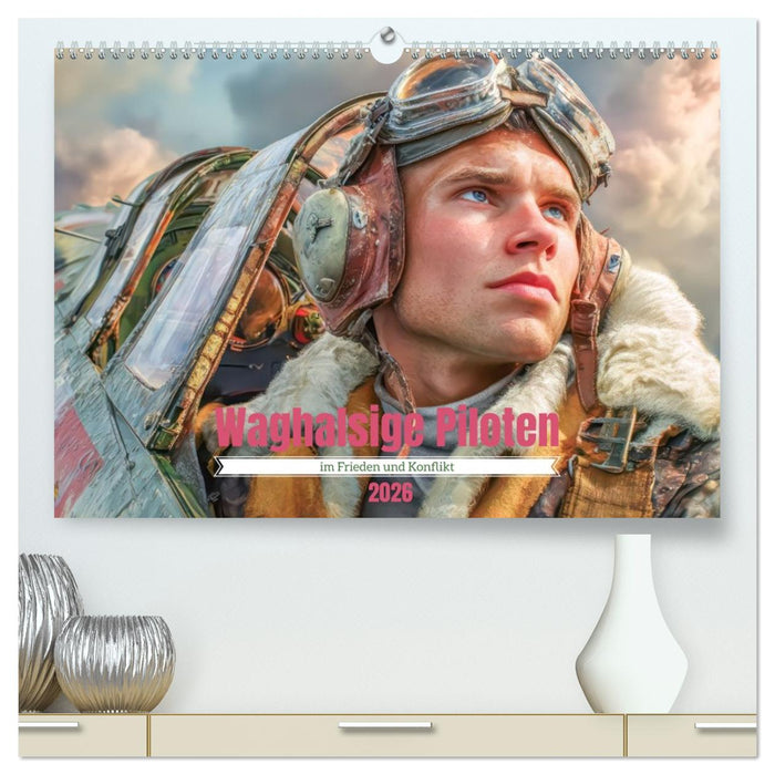 Waghalsige Piloten - im Frieden und Konflikt (CALVENDO Premium Wandkalender 2026)