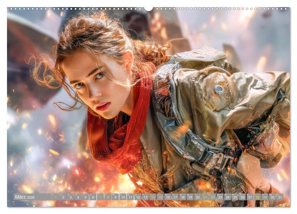 Waghalsige Piloten - im Frieden und Konflikt (CALVENDO Premium Wandkalender 2026)