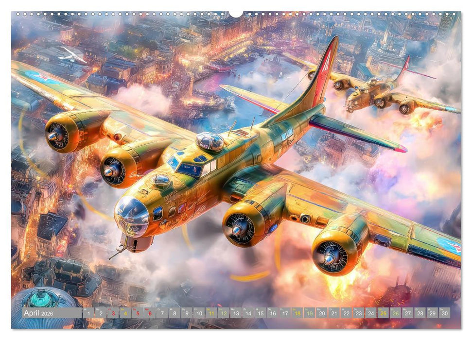 Waghalsige Piloten - im Frieden und Konflikt (CALVENDO Premium Wandkalender 2026)