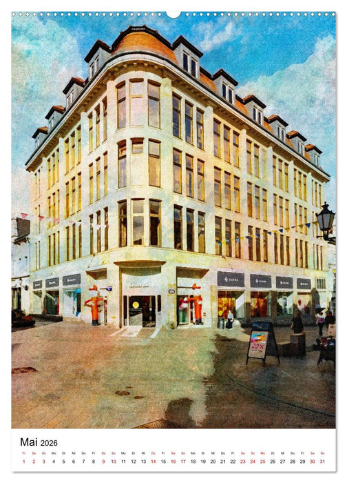 Hansestadt Wismar - Aquarellansichten der Perle des Nordens (CALVENDO Wandkalender 2026)