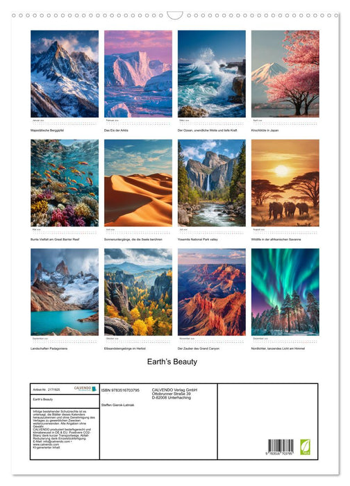 Earth’s Beauty (CALVENDO Wandkalender 2026)