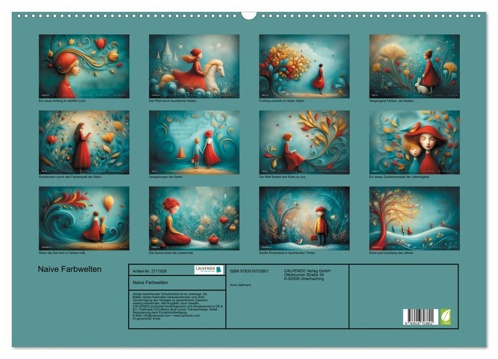 Naive Farbwelten (CALVENDO Wandkalender 2026)