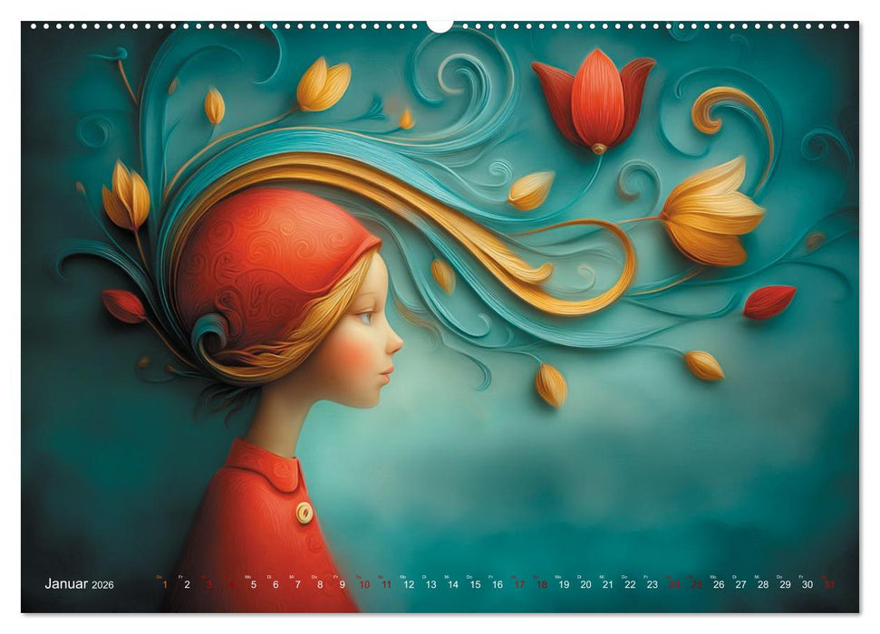 Naive Farbwelten (CALVENDO Wandkalender 2026)