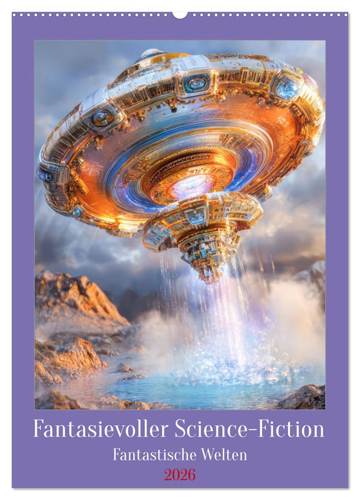 Fantasievoller Science-Fiction - Fantastische Welten (CALVENDO Wandkalender 2026)