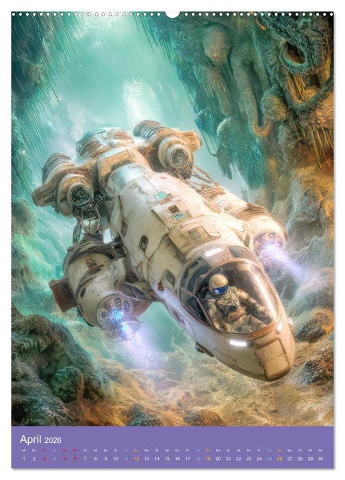 Fantasievoller Science-Fiction - Fantastische Welten (CALVENDO Wandkalender 2026)