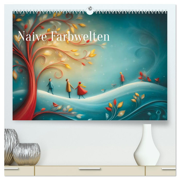 Naive Farbwelten (CALVENDO Premium Wandkalender 2026)