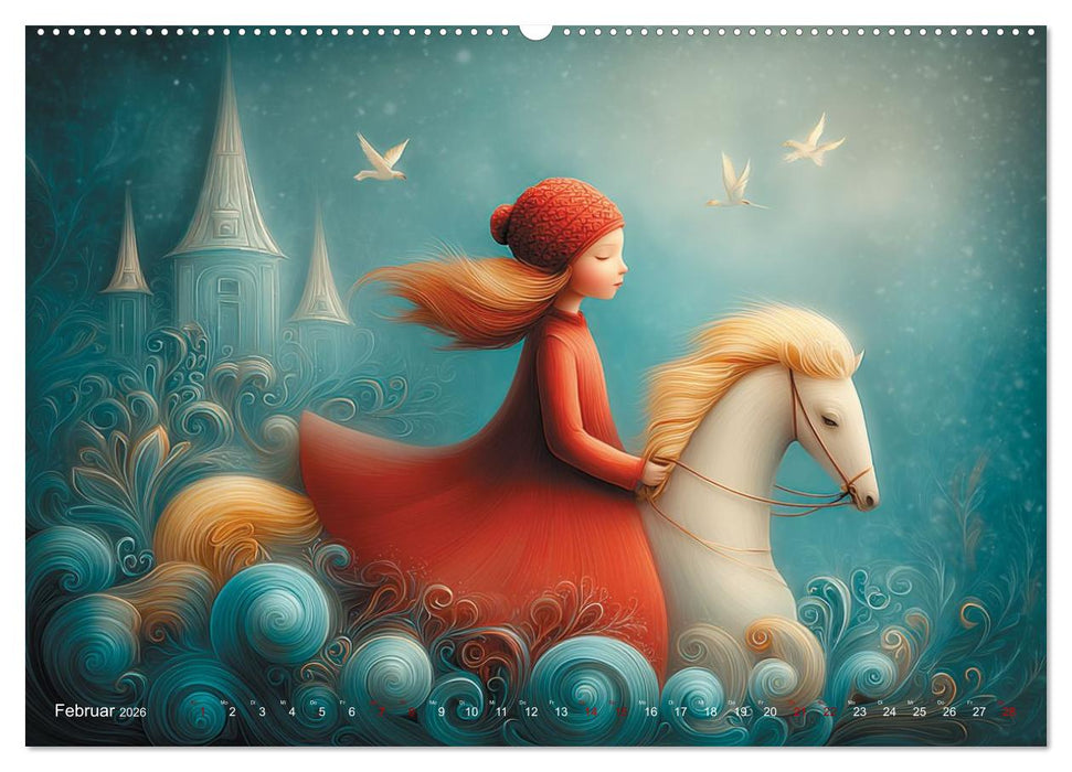 Naive Farbwelten (CALVENDO Premium Wandkalender 2026)