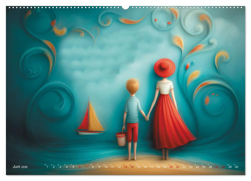 Naive Farbwelten (CALVENDO Premium Wandkalender 2026)