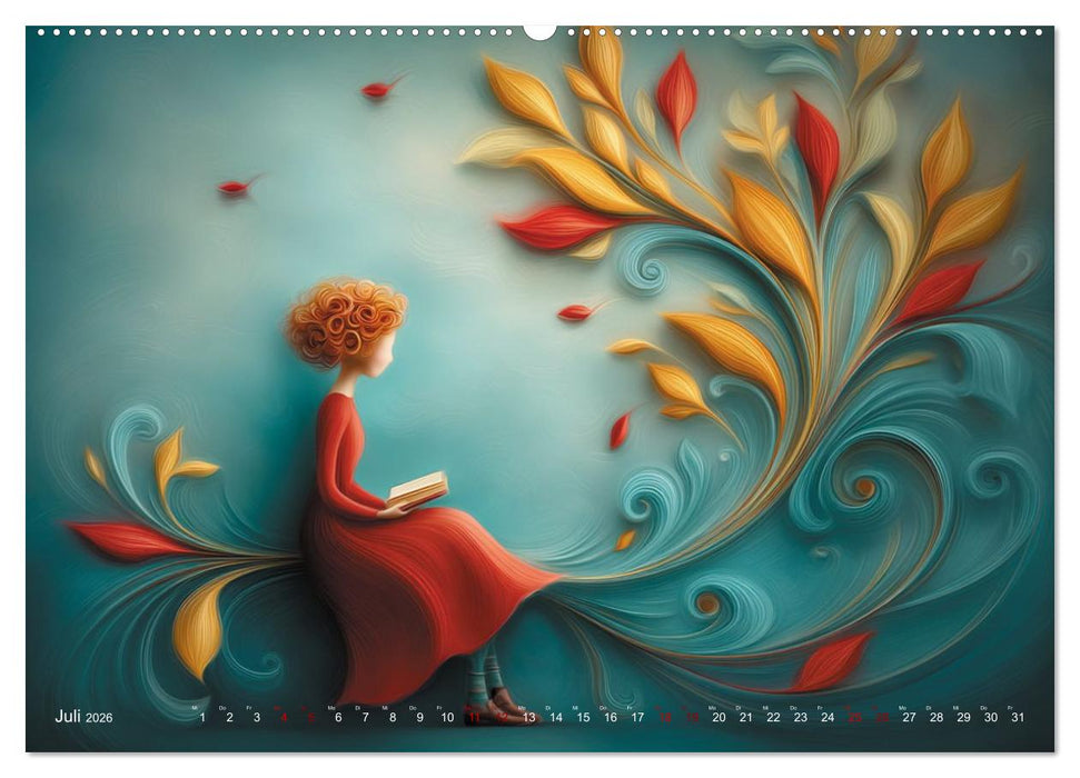 Naive Farbwelten (CALVENDO Premium Wandkalender 2026)