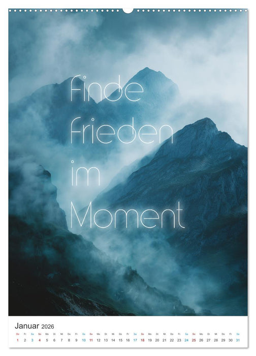 Die Kraft der Worte (CALVENDO Premium Wandkalender 2026)