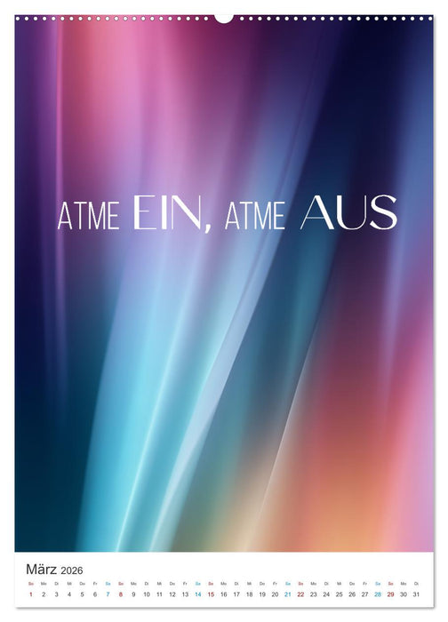 Die Kraft der Worte (CALVENDO Premium Wandkalender 2026)