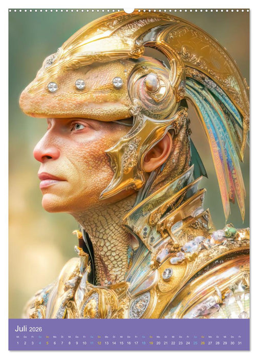 Fantasievoller Science-Fiction - Fantastische Welten (CALVENDO Premium Wandkalender 2026)