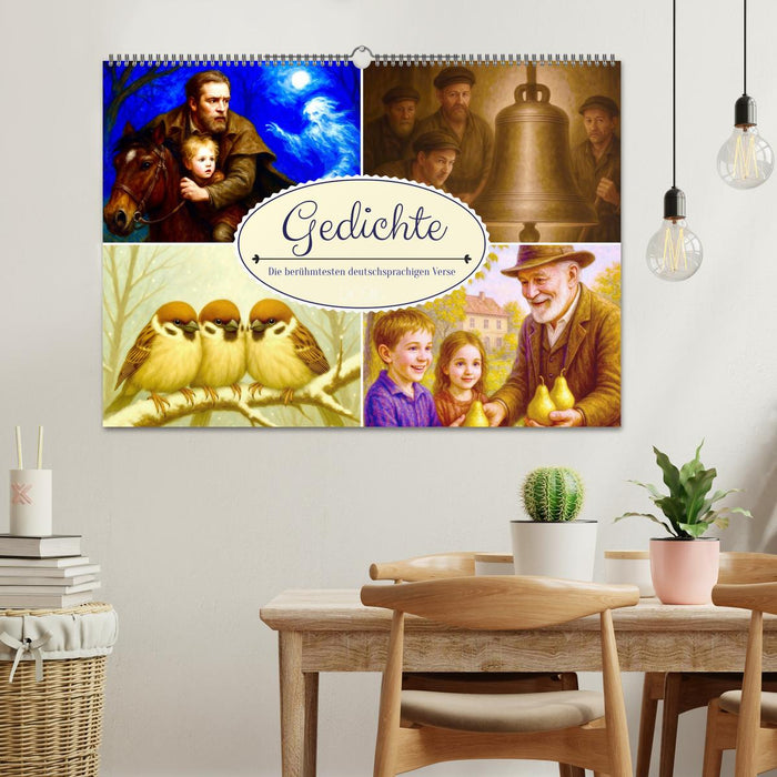 Gedichte. Die berühmtesten deutschsprachigen Verse (CALVENDO Wandkalender 2026)