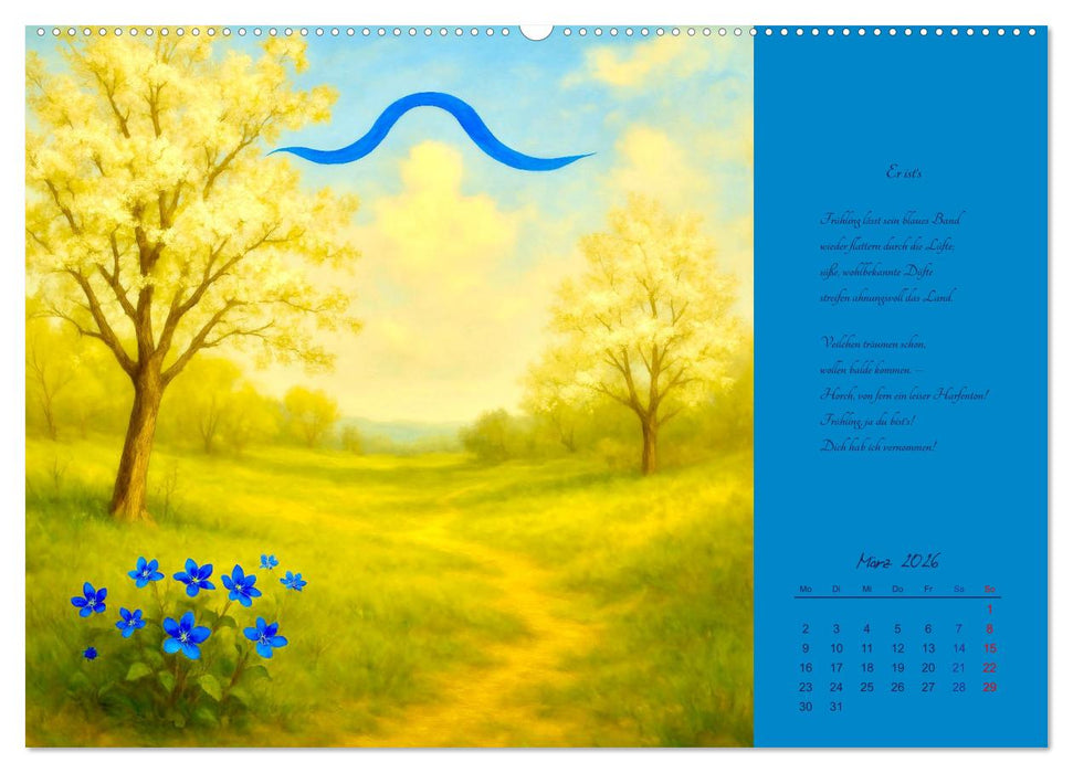 Gedichte. Die berühmtesten deutschsprachigen Verse (CALVENDO Wandkalender 2026)