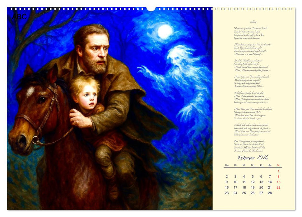 Gedichte. Die berühmtesten deutschsprachigen Verse (CALVENDO Premium Wandkalender 2026)