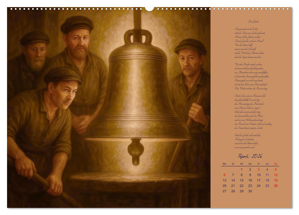 Gedichte. Die berühmtesten deutschsprachigen Verse (CALVENDO Premium Wandkalender 2026)