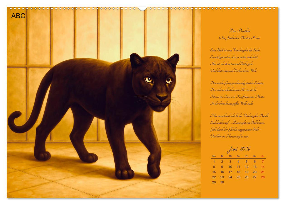 Gedichte. Die berühmtesten deutschsprachigen Verse (CALVENDO Premium Wandkalender 2026)