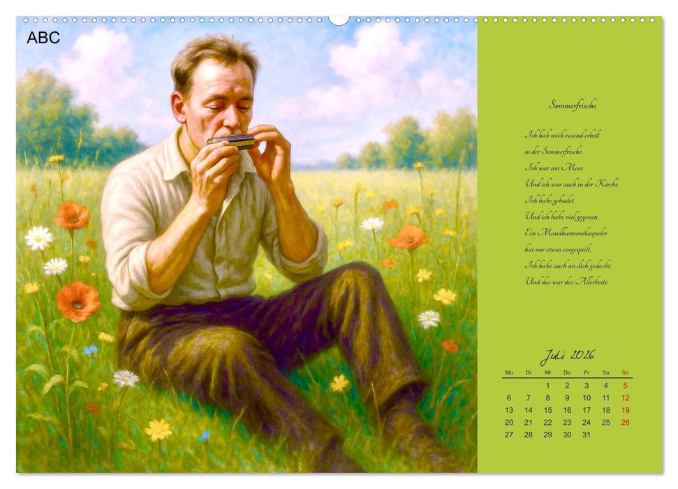 Gedichte. Die berühmtesten deutschsprachigen Verse (CALVENDO Premium Wandkalender 2026)