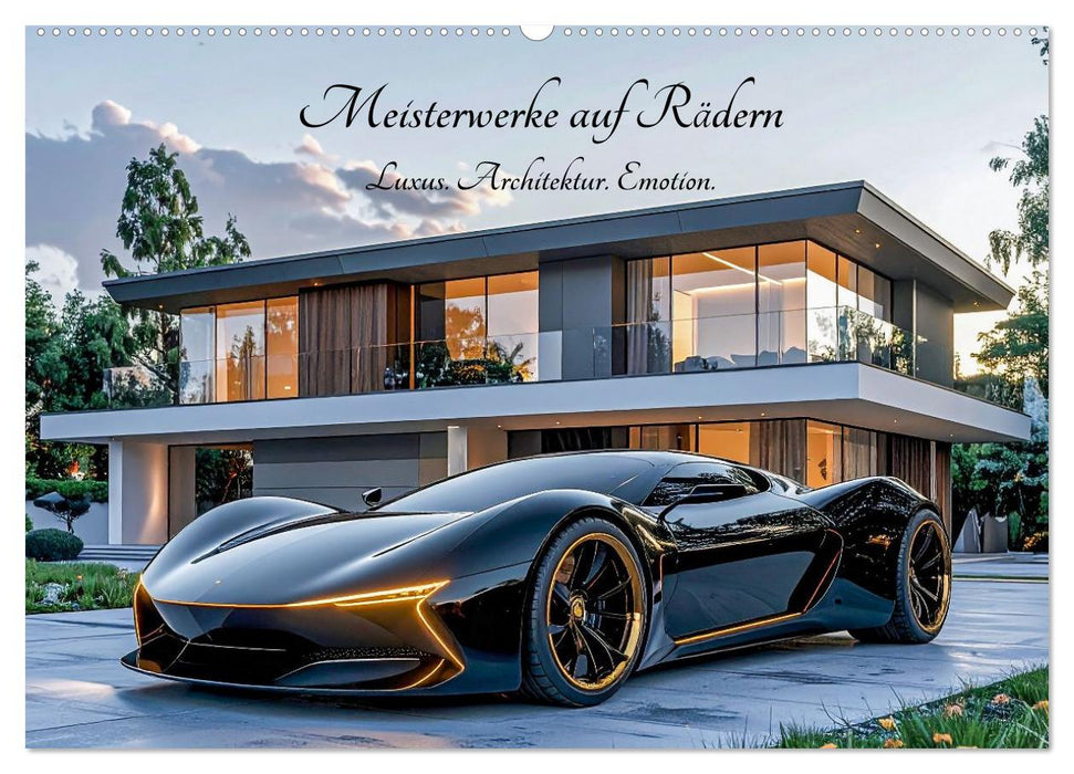 Meisterwerke auf Rädern Luxus. Architektur. Emotion. (CALVENDO Wandkalender 2026)