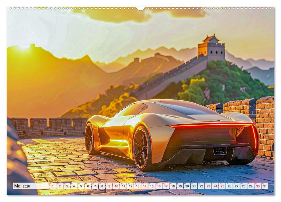 Meisterwerke auf Rädern Luxus. Architektur. Emotion. (CALVENDO Wandkalender 2026)