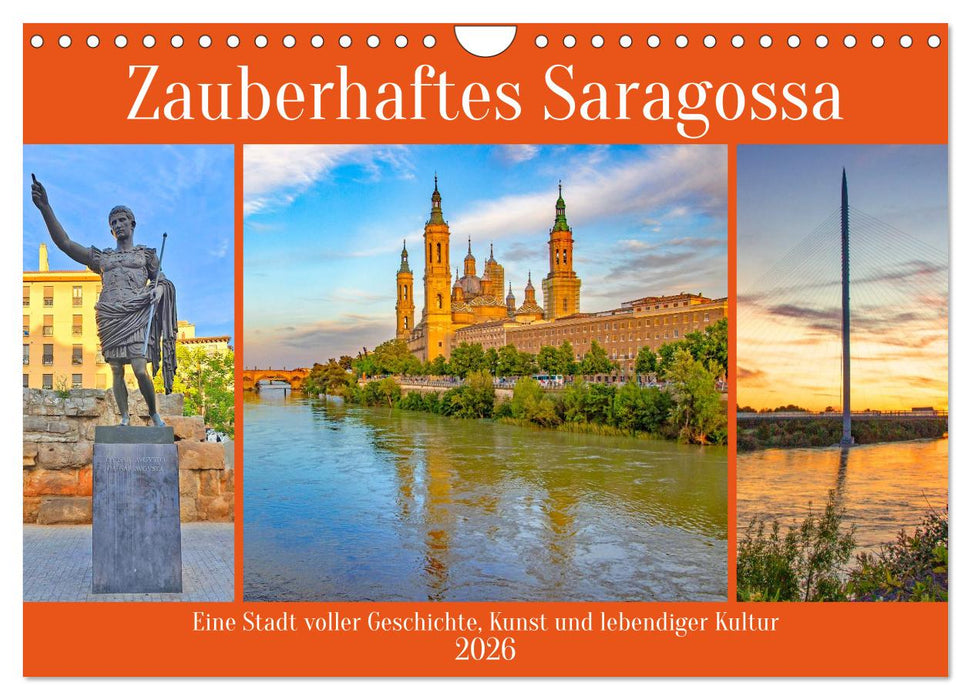 Zauberhaftes Saragossa (CALVENDO Wandkalender 2026)