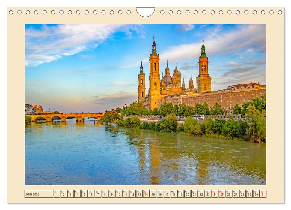 Zauberhaftes Saragossa (CALVENDO Wandkalender 2026)