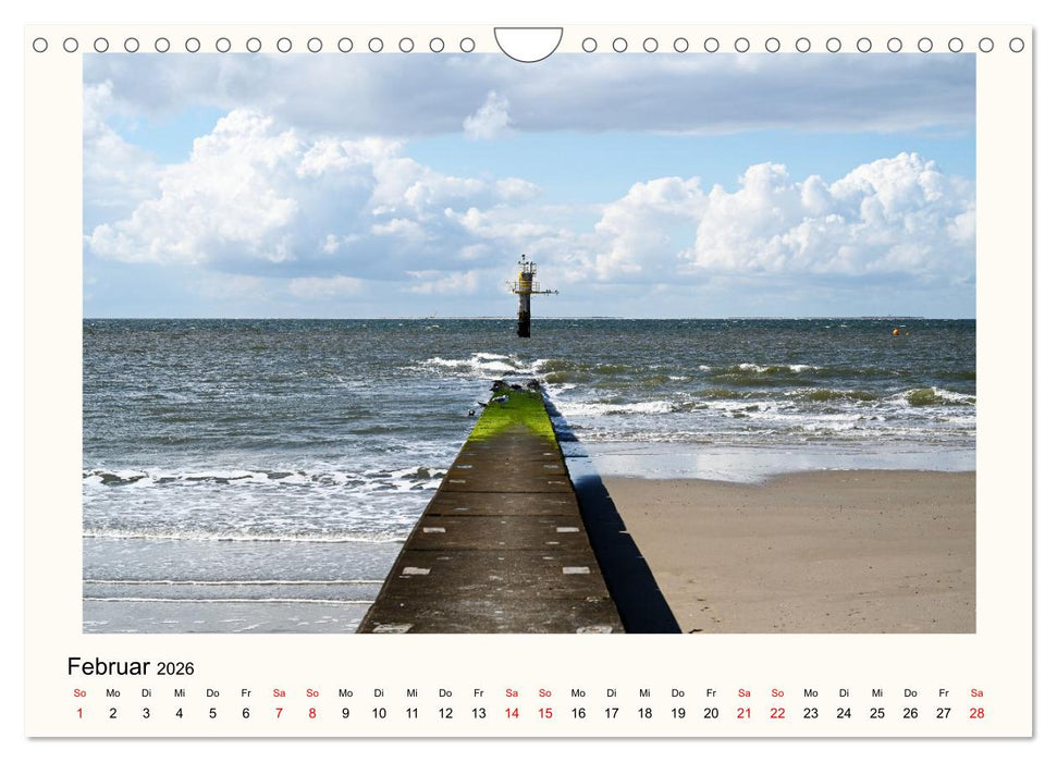 Borkum - Ruhig inmitten der Wogen (CALVENDO Wandkalender 2026)