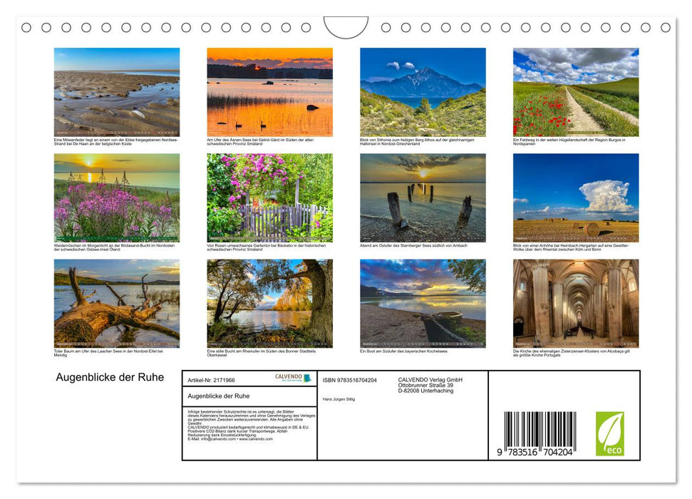 Augenblicke der Ruhe (CALVENDO Wandkalender 2026)