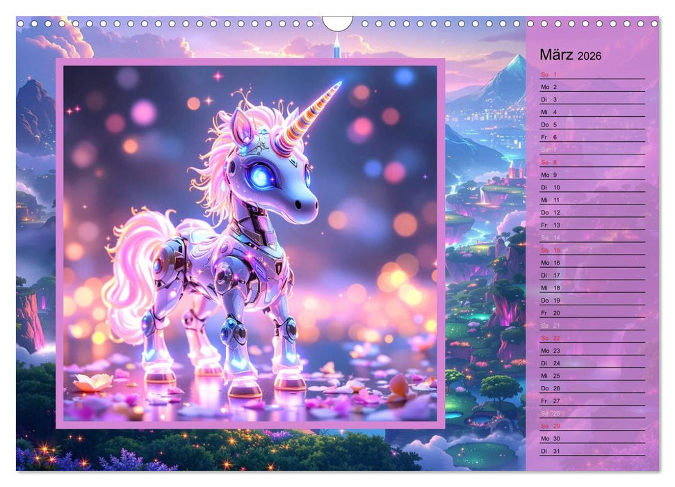 Zauberreich der Roboterwesen (CALVENDO Wandkalender 2026)