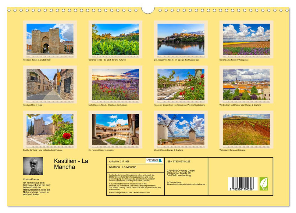 Kastilien - La Mancha (CALVENDO Wandkalender 2026)