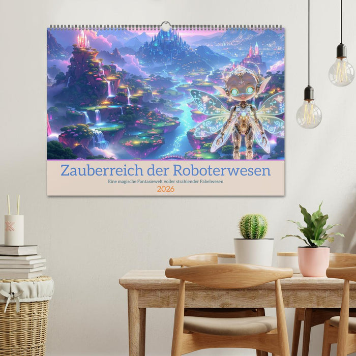 Zauberreich der Roboterwesen (CALVENDO Wandkalender 2026)