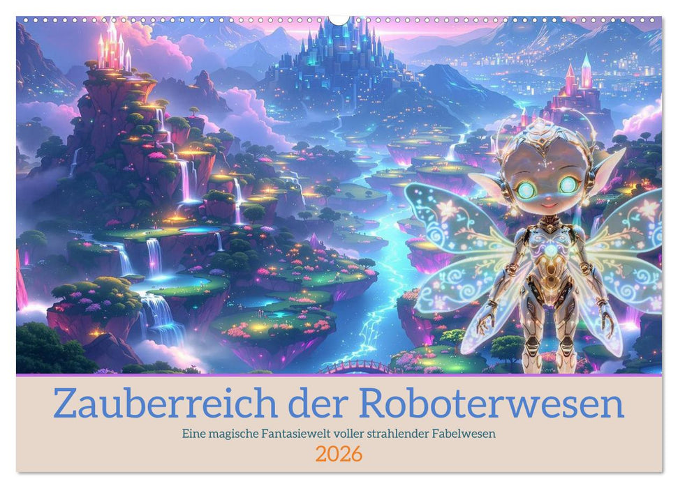 Zauberreich der Roboterwesen (CALVENDO Wandkalender 2026)