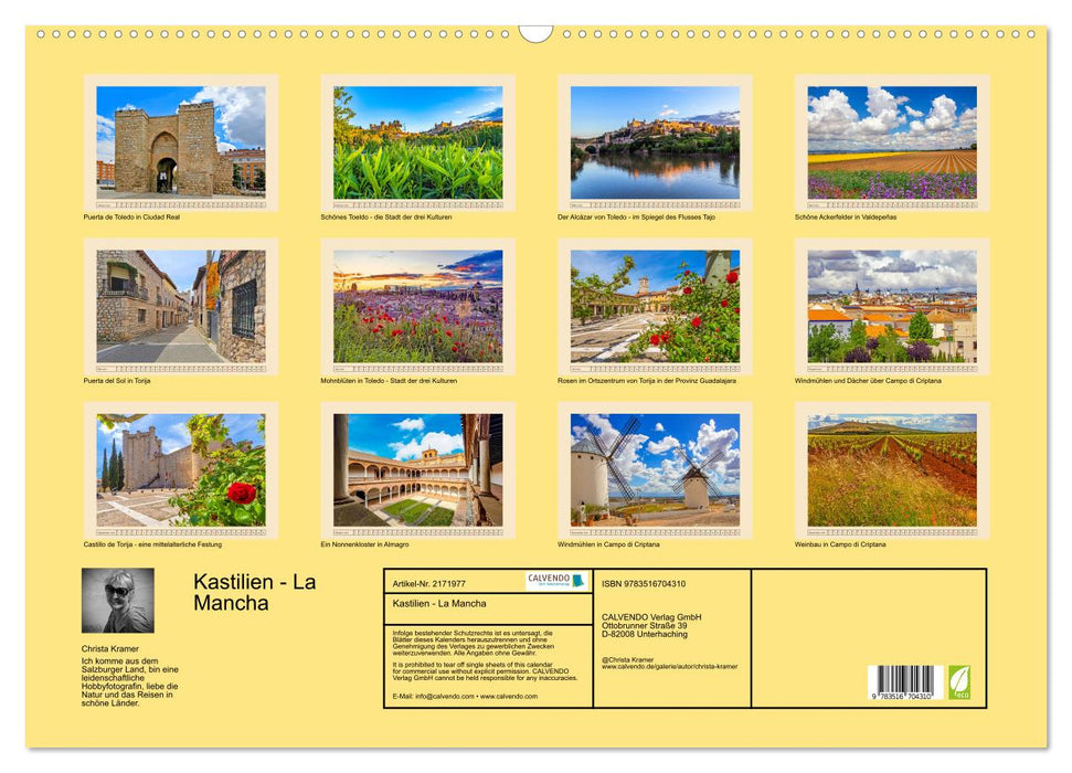 Kastilien - La Mancha (CALVENDO Wandkalender 2026)