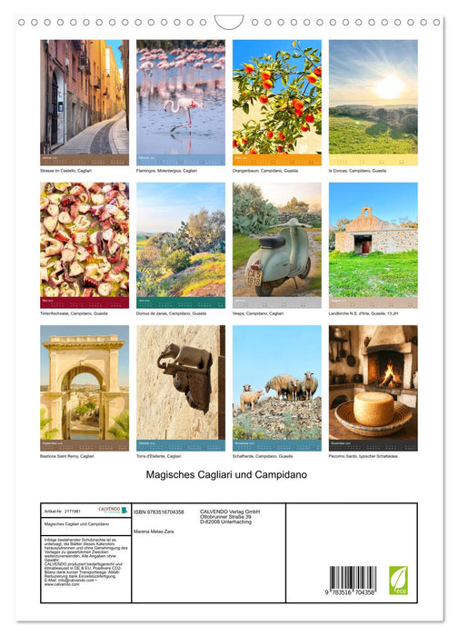 Magisches Cagliari und Campidano (CALVENDO Wandkalender 2026)