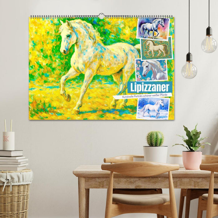 Lipizzaner. Kunstvolle Porträts schöner Pferde (CALVENDO Wandkalender 2026)