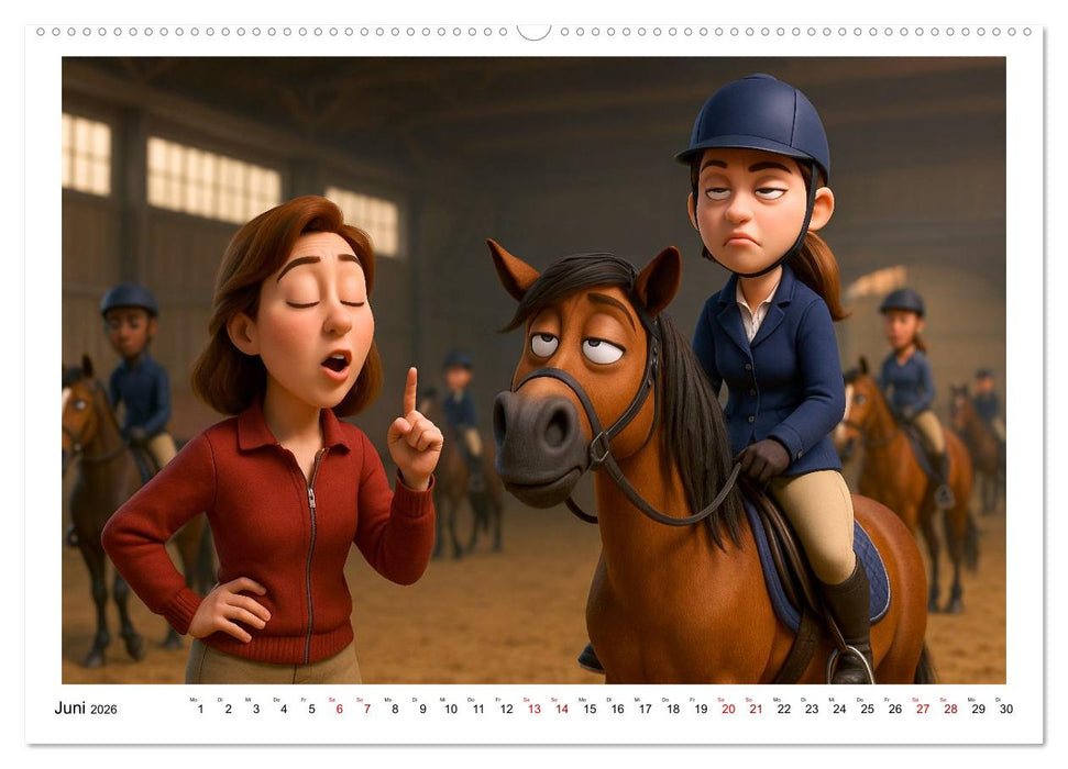 Mädchen brauchen ein Hoppi (CALVENDO Wandkalender 2026)