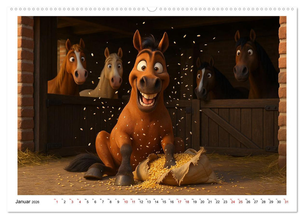 Mädchen brauchen ein Hoppi (CALVENDO Premium Wandkalender 2026)