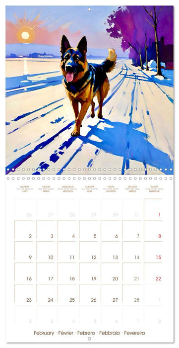 German Shepherd. The majestic character of a noble breed (CALVENDO Monthly Calendar 2026)
