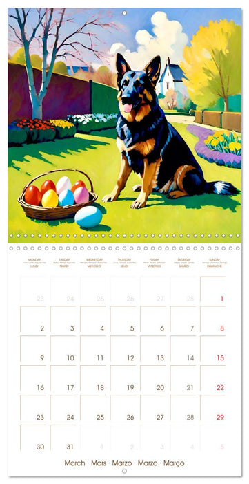 German Shepherd. The majestic character of a noble breed (CALVENDO Monthly Calendar 2026)