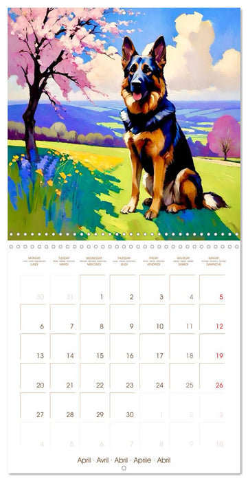 German Shepherd. The majestic character of a noble breed (CALVENDO Monthly Calendar 2026)
