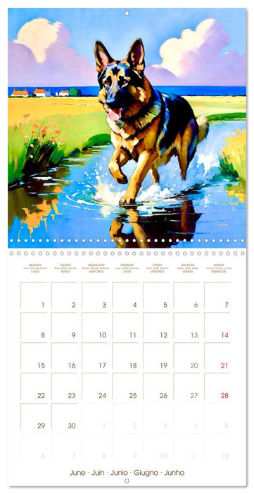 German Shepherd. The majestic character of a noble breed (CALVENDO Monthly Calendar 2026)