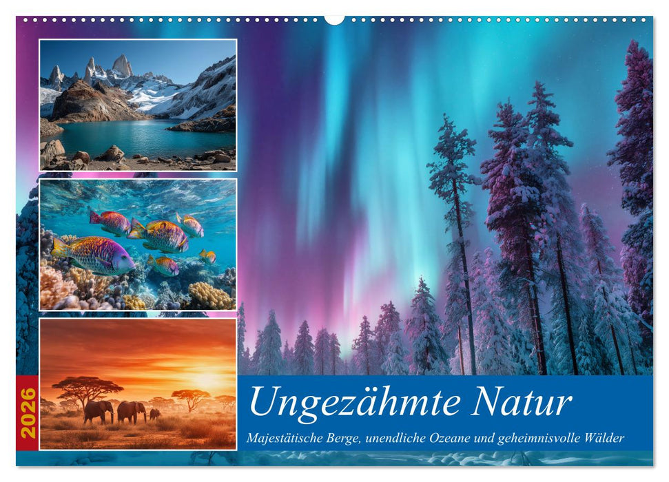 Ungezähmte Natur (CALVENDO Wandkalender 2026)