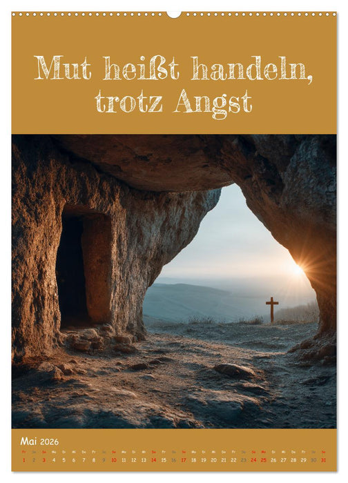 Positiv denken - Kalender für mehr Selbstvertrauen (CALVENDO Wandkalender 2026)