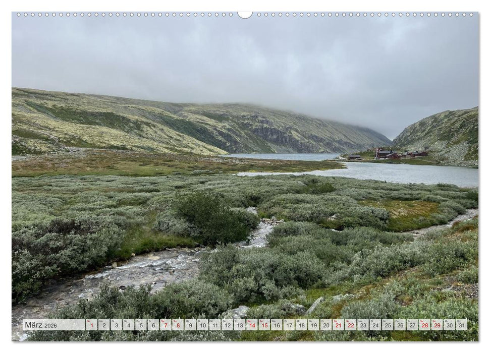Wandern in Norwegen - Einklang von Gebirge und Meer (CALVENDO Premium Wandkalender 2026)