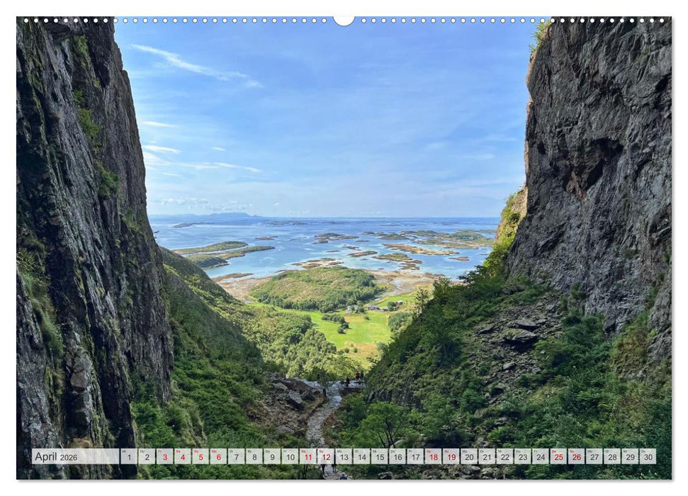 Wandern in Norwegen - Einklang von Gebirge und Meer (CALVENDO Premium Wandkalender 2026)