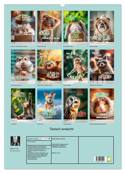 Tierisch erwischt (CALVENDO Wandkalender 2026)
