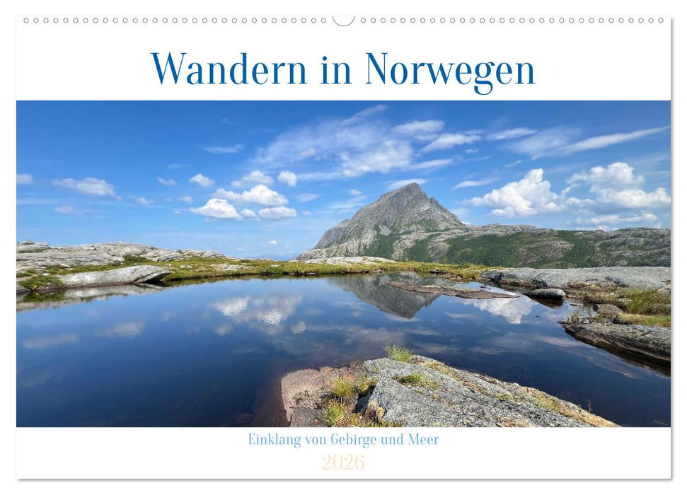 Wandern in Norwegen - Einklang von Gebirge und Meer (CALVENDO Wandkalender 2026)