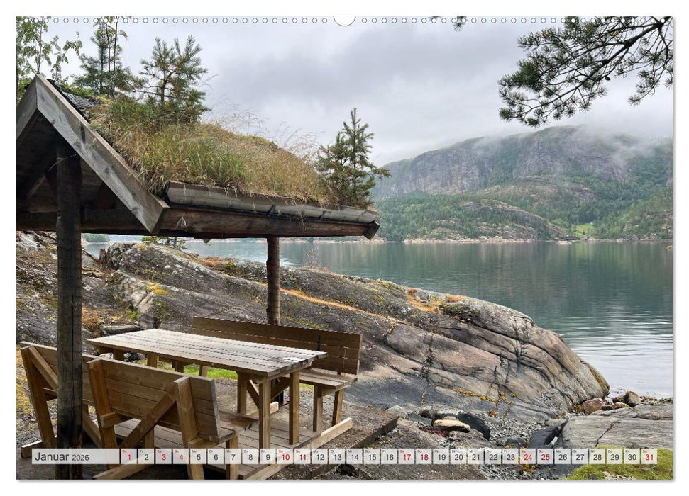 Wandern in Norwegen - Einklang von Gebirge und Meer (CALVENDO Wandkalender 2026)